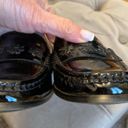 Jack Rogers Womens Remy Black Patent Leather Loafers Flowers Slip On, Size 7.5 Photo 4