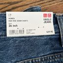 Uniqlo  high rise denim shirt.  Size 26 Photo 5