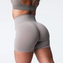 NVGTN Taupe Pro Seamless Shorts Photo 3