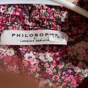 Philosophy  di Lorenzo Serafini Red Floral Puff Shoulder Mini Dress Photo 9