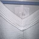 Aerie White V-Neck Crew Neck Photo 1