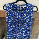 Calvin Klein  Blue Black White Work Professional Tank Blouse size Medium Photo 0