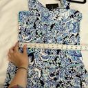 Cynthia Rowley  White Blue Print Sun Dress Photo 6