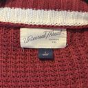 Universal Threads Universal thread chunky knit maroon varsity style cardigan sweater Photo 4