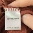 Kittenish  luxe lounge fringed drawstring joggers in blush size S Photo 10