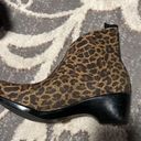 Krass&co Charleston shoe  ankle booties. Cheetah print. Stretchy material. Photo 3