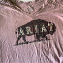 Ariat  Women's Rose Buffalo Logo Relaxed Long Sleeve T Shirt SIZE 3X Photo 2