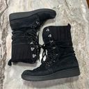 The North Face Black Knit Winter Boots Size 7.5 Photo 0