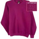 JC Penny USA Olympics 90s Crewneck Sweatshirt JC Penney Womens M Berry Embroidered Logo Photo 1