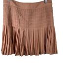 J.Crew  Pleated Tan Knee Length Skirt Photo 0