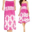 INC New  Tie Dye Convertible Maxi Skirt and Strapless Dress Pink Multi Photo 15