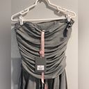 House Of CB NWT  Valeria Smoke Gathered Asymmetric Dress Size Medium Photo 6