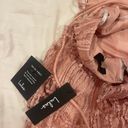 Lulus Fringe Lace Up Mini Dress Blush Pink Photo 4