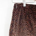 J. McLaughlin  Womens Leopard Animal Printed Velvet Mini Skirt Size 6 Brown Photo 2