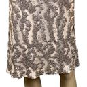 Sue Wong  Champagne sequined square neck sheath dress with stretch. Size 6. EUC Photo 3