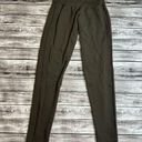 Honey Punch  Women's Leggings Zip Zipper Closure Stretch S SM Small Olive Green Photo 1