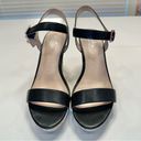 Charles by Charles David - Black Strap Sandals - Cork Heels Size 9.5 Photo 4