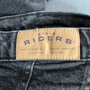 Riders By Lee  Straight Leg High Rise Black Denim Mom Jeans Size 12L 30" Waist Photo 6