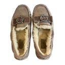 UGG  Dakota Brooch Slip On Sherpa Lined Moccasin Slipper Shoes Photo 3