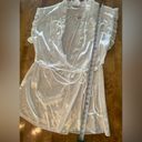 Linea Donatella NWT  Bridal Baby Doll Robe White w/ Embellishment Med ROB… Photo 4