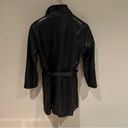 Preston & York Preston & Young Petites Black Lamb Leather Long Line Chic Jacket Size PM Photo 5