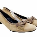 Salvatore Ferragamo  Boutique Italy Tan Suede Flat Block Heel Loafer Size 8 AA Photo 6