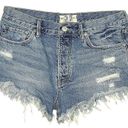 Free People Low Rise Denim Shorts Photo 0