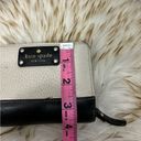 Kate Spade  Snap Zip Wallet Ivory Black Tan Photo 13