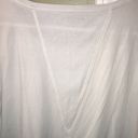 Athleta  Women’s White Long Sleeve Ribbed Open Slit Back Long Sleeve Shirt Photo 4