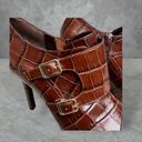 Ralph Lauren NWOT Lauren  Leather faux croc Latisha ankle bootie. Size 9B Photo 6