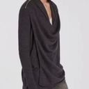 all saints wool drina asymmetrical draped shoulder zip jacket Photo 0