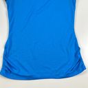 Nike Dri Fit Short Sleeve Blue Black V-Neck T-shirt Size Small Photo 6