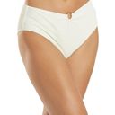 Quint Soul NWT  Malibu High Rise Ivory/White Ribbed Bikini Set - S/M Photo 6