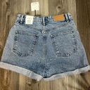 ZARA Hi-Rise Mom Fit Jean Short NWT Photo 1