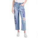 Style & Co  Petite High-Rise Patchwork Vintage Classic Mom Jeans Size 6 Petite Photo 0