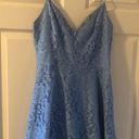 Blue Lace Dress Size L Photo 0