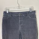 St. John’s Bay  Grey Corduroy High Rise Straight Leg Pants Size 10 Photo 2