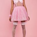 Dolls Kill  Sugar Thrillz Mesh Corset Sequin The Magic Within Mini Dress Small Photo 10