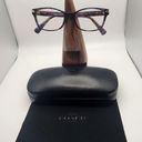 Coach  Confetti Purple Prescription Glasses Frames, Case, & Cleaning Cloth Photo 1