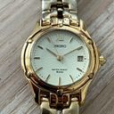 Seiko  Vintage Ladies Watch Gold-Tone Bracelet Case Dial Hands New Crystal Photo 2