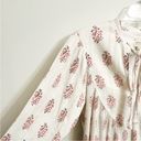 Rebecca Taylor  La Vie Jaipur Crepe Fleur Cream Floral Shimmer Top Small Photo 7