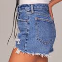 Abercrombie & Fitch Abercrombie Ultra High Rise Mom Short Denim Cutoffs Medium Destroy Blue 28 / 6 Photo 1