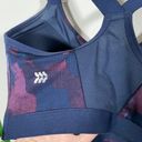 All In Motion High Support Sports Bra Zip-Front Navy Camo 36DD Photo 6