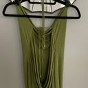 Meshki Armani Ice Jersy Cowl Back Maxi Dress Green Size Large Photo 6