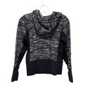 Zella  Marled Space Dyed Zip-Up Hoodie Black White Size XS Photo 10