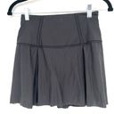 Lululemon  Black Lost in Pace Athletic Skirt Skort Pickleball Tennis Size 2 Tall Photo 1