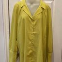 Premise Studio Lime Green Button Up Shirt Blouse Photo 0