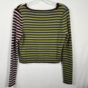 Urban Outfitters L.A. Hearts  Colorblock Striped Boxy Fit Cropped Cardigan Medium Photo 5