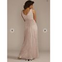 Oleg Cassini  Glitter Knit Tank A-Line Formal Bridesmaid Mother Of The Bride Gown Photo 1