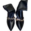 Juicy Couture  Women’s Ankle Booties Heel Pointed Toe Black Bling Logo Sz 6.5 Photo 0